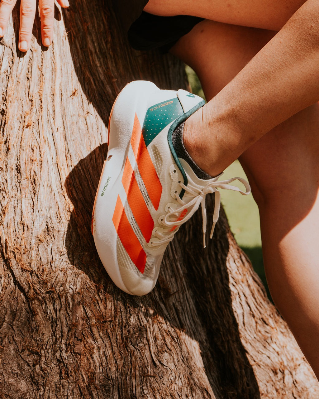 Adidas Adizero EVO SL Blanca-Naranja